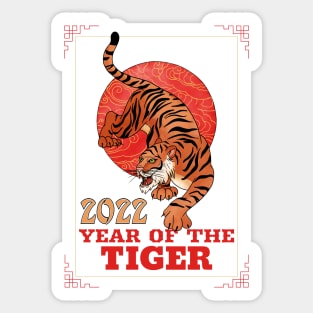 2022 Year of the Tiger Beijing Winter Olympics Sticker